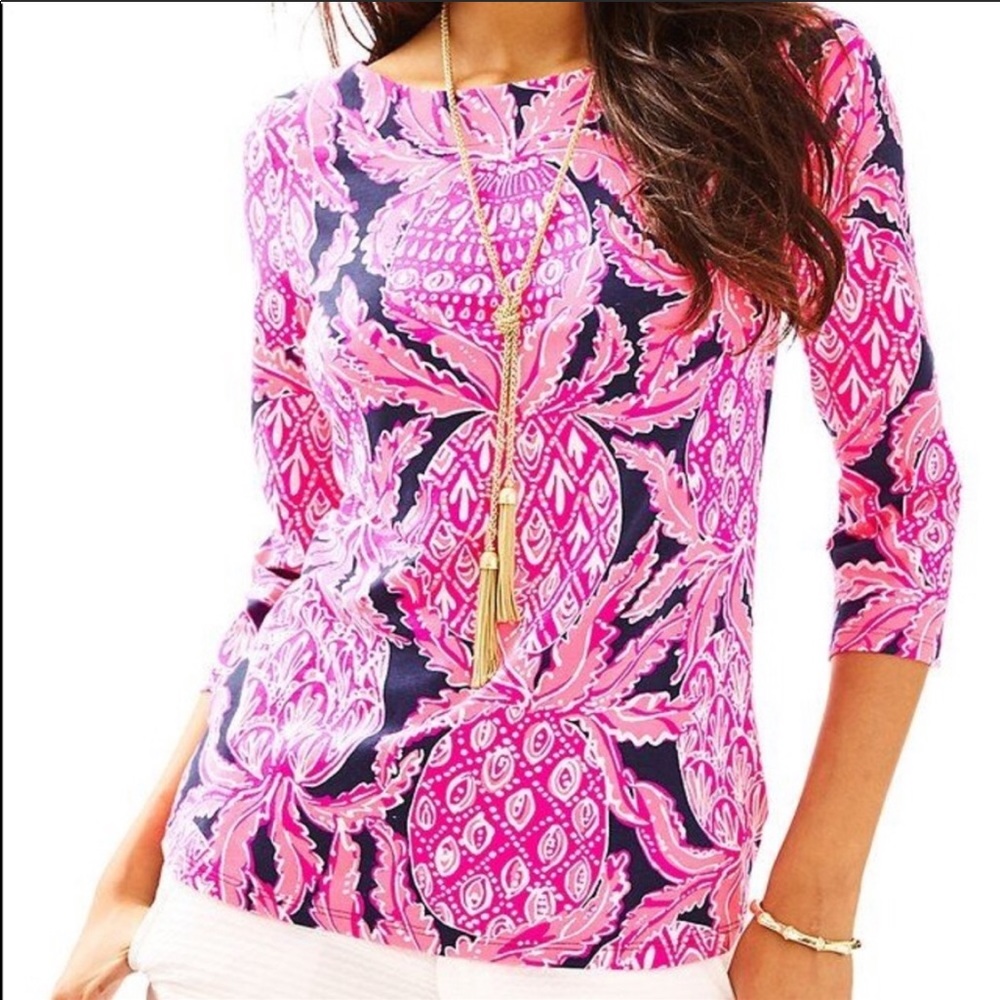 Lilly Pulitzer Waverly SM. Bright Navy Coco Safari